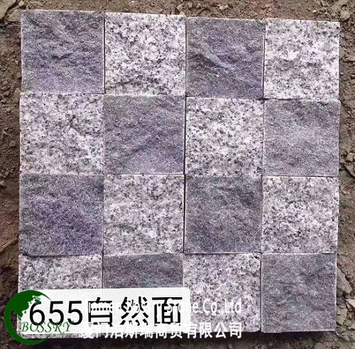 China White Granite G655 Cubic Stone Natural Split