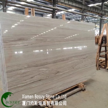 China Crystal Wooden Veins Marble  Galaxy White Wooden Marble