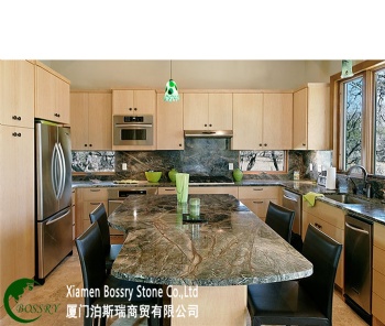 Hot Sale High Quality Rainforest Green Marble Countertop