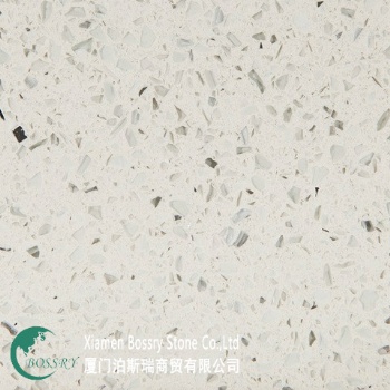 Chinese Engineering Stone White Glass Quartz