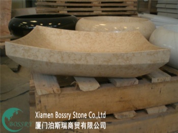  Beige Marble Square Sink BST-F001	
