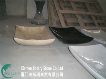  Beige Marble Square Sink BST-F001	