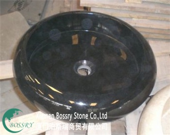 Black Granite Round Sink BST-R011