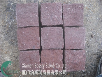  Putian Red Porphyry Cubic Stone	