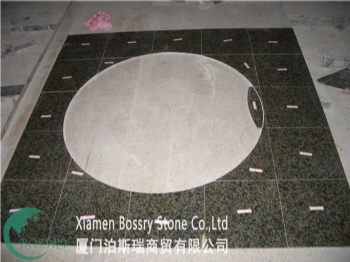 China Green Granite Floor Tiles