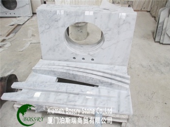 China Cararra white Bathroom Vanity Top