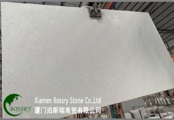 China Crystal White Quartz Slab