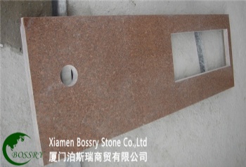 China Guanze Red Granite Countertop and Vanity tops