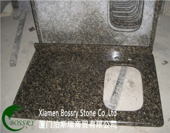 China Brown Leopard Skin Granite Kitchen Countertops