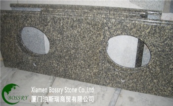 China Brown Leopard Skin Granite Kitchen Countertops	