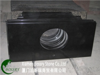  China Pure Black Granite Countertop with Sink	