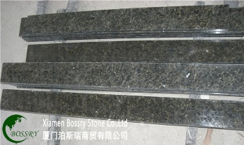  Prefabricated Verd Ubatuba granite vanity tops with back splash	