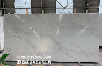 3200x1600mm Calacatta white quartz slab