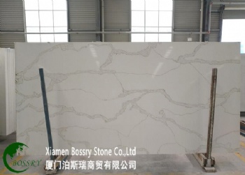 China Artificial Stone Calacatta White Quartz