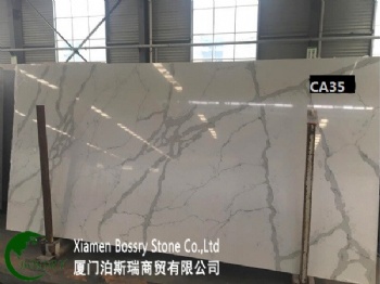Popular Artificial Stone Calacatta Quartz Stone