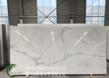 2020 New Design Marble Vein Calacatta Quartz Slabs