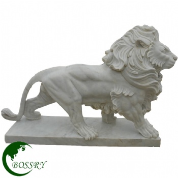 Stone carving front door marble lion statue