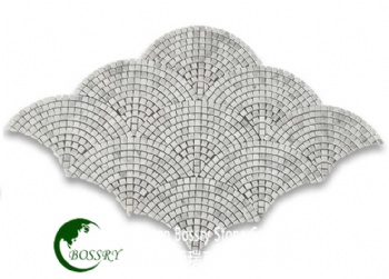  Fan Shape White Mosaic Tile	