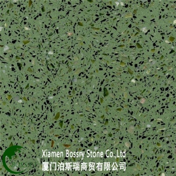 Artificial Stone Slab Green Terrazzo