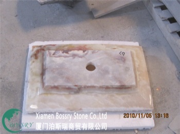  White Onyx Square Sink BST-F004	