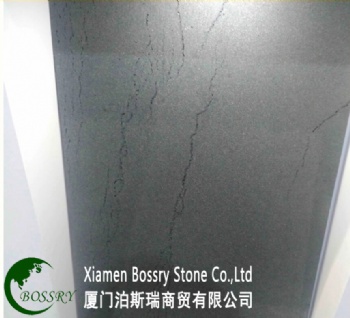  China Black Basalt with Ant Line Polish Tile	