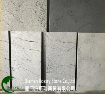  China Black Basalt with Ant Line Polish Tile	