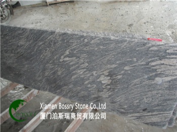  China Juparana Gray Granite for Graveyard Gravestone	