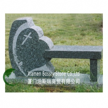 Granite Long Bench For Tombstone Cemetery