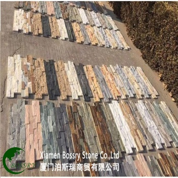 Irregular shaped Slate pavers for outdoor rusty color
