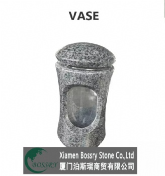 granite flower vase for tombstone cemetery